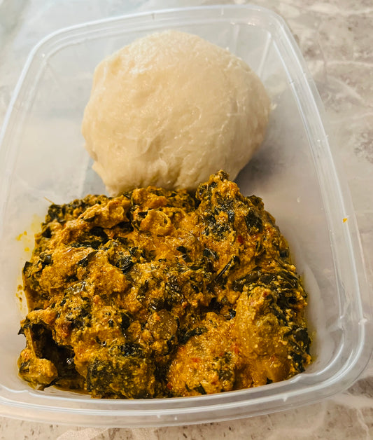 Pounded yam & Stew